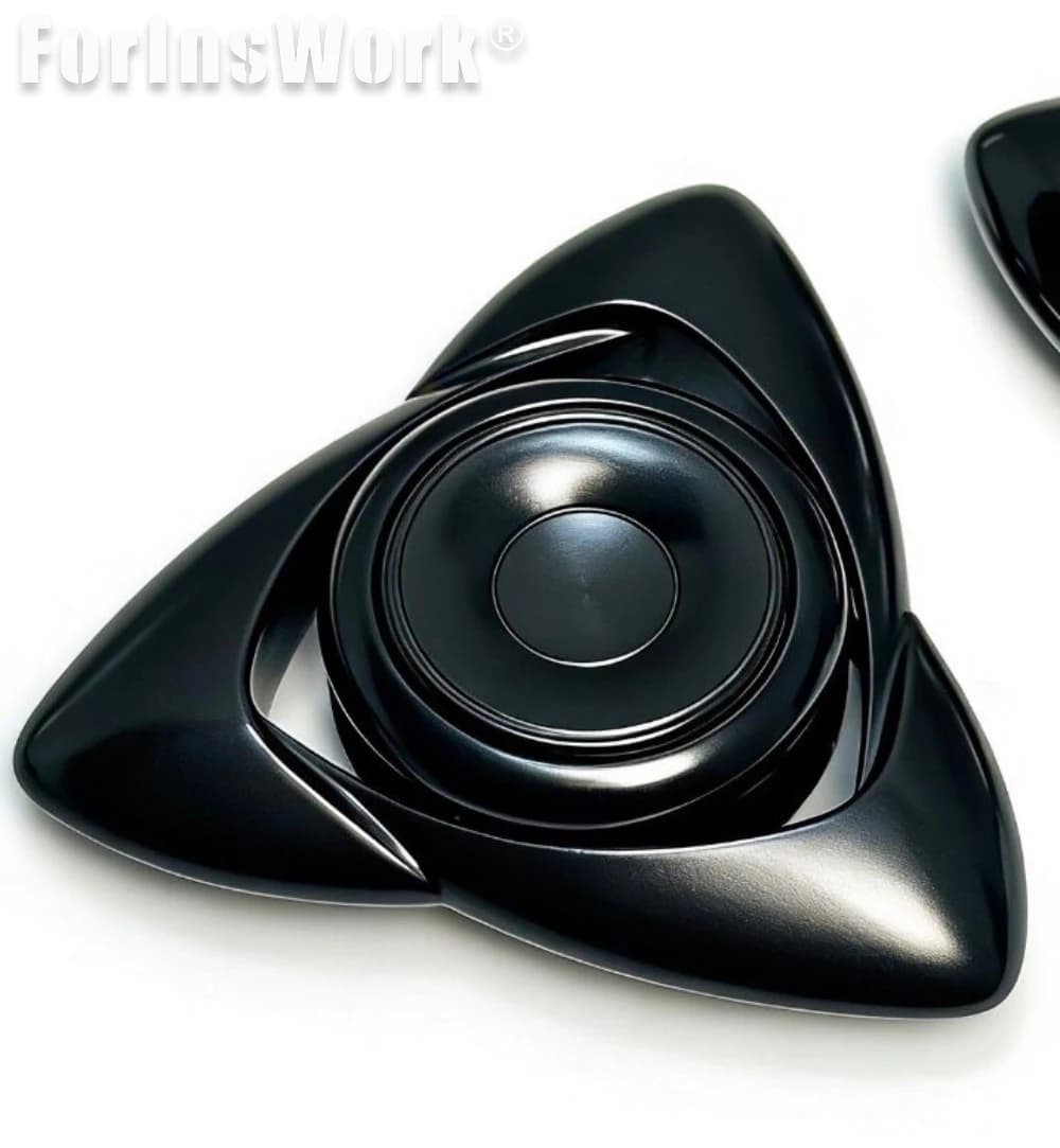 Fidget Spinner in Acciaio Inossidabile ROCK, Giocattolo Antistress EDC, Spinner Manuale Argento per Ansia