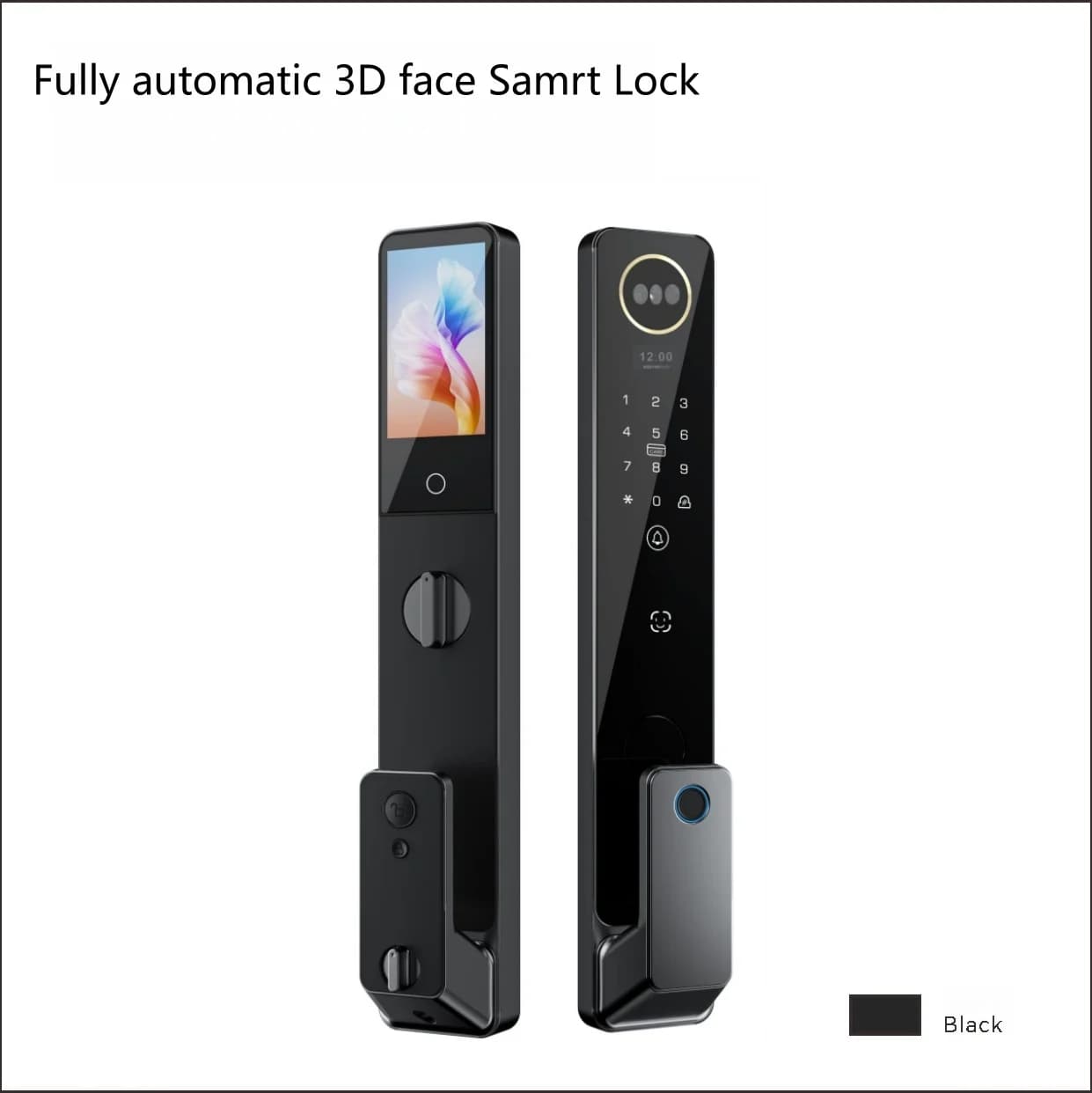 Security Smart Fingerprint Deadbolt Lock With Tuya App Wi-Fi Aluminum Alloy Wood Front Door Home Use Automatic Secure AI Lock