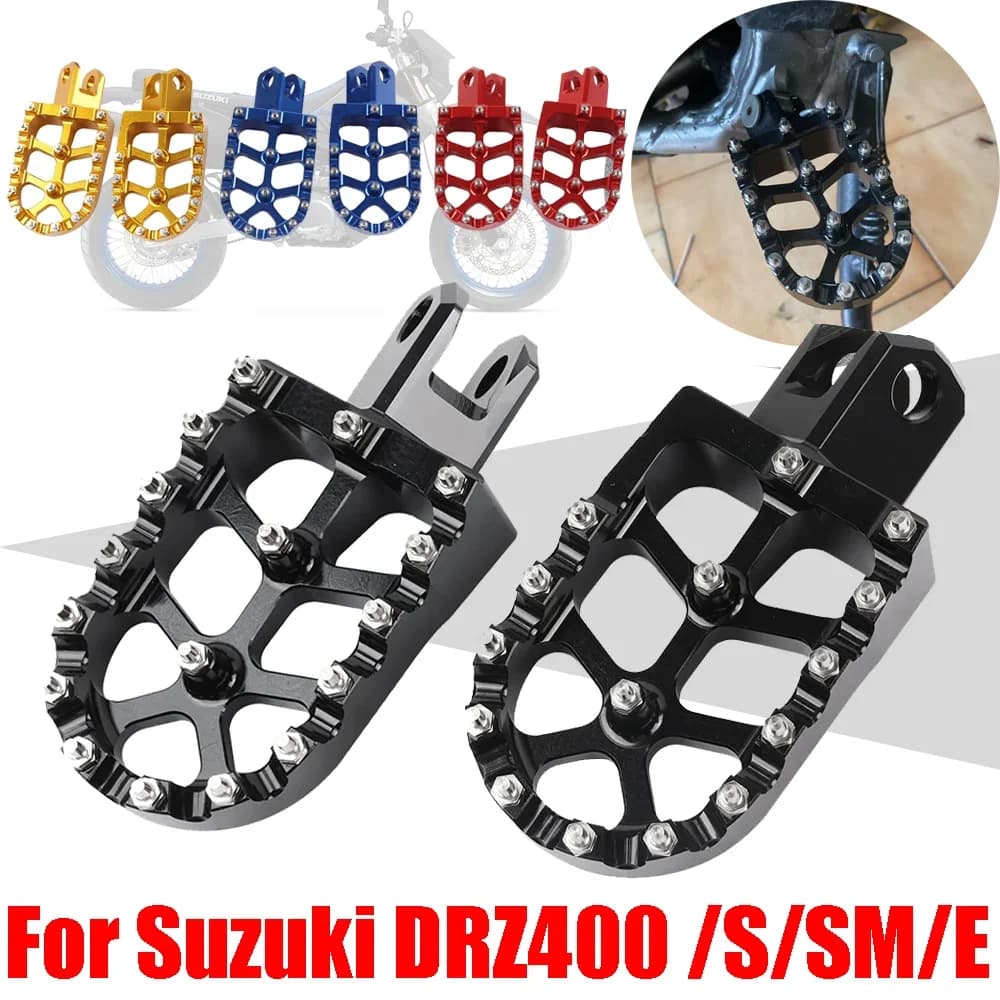 Per Suzuki DRZ400S DRZ400SM DRZ400 DR-Z DRZ 400S 400SM 400E DRZ 400 S SM E Accessori Poggiapiedi Pedane Poggia Pedali Pedane