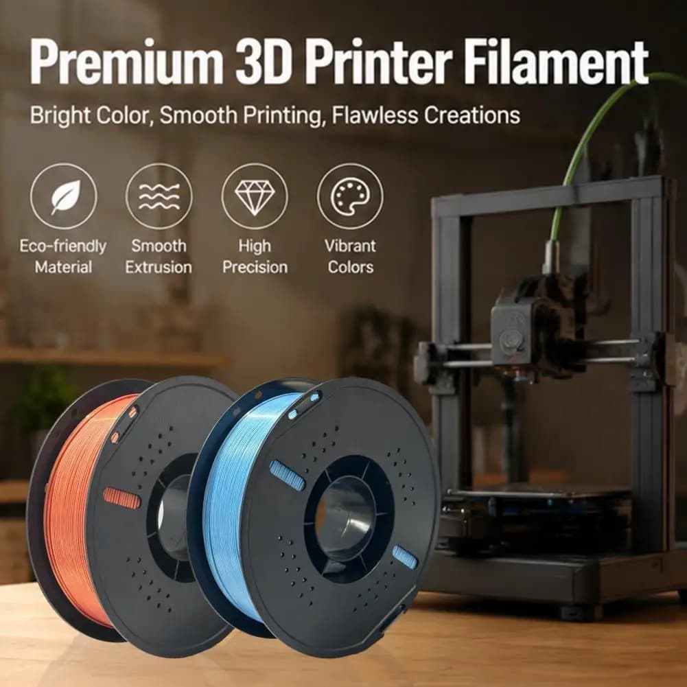 3d Printing Materials 1.75mm Silk Pla Filament 1kg Spool Shiny Satin Finish Roll Neatly Wound 3d Printer Filament for Model