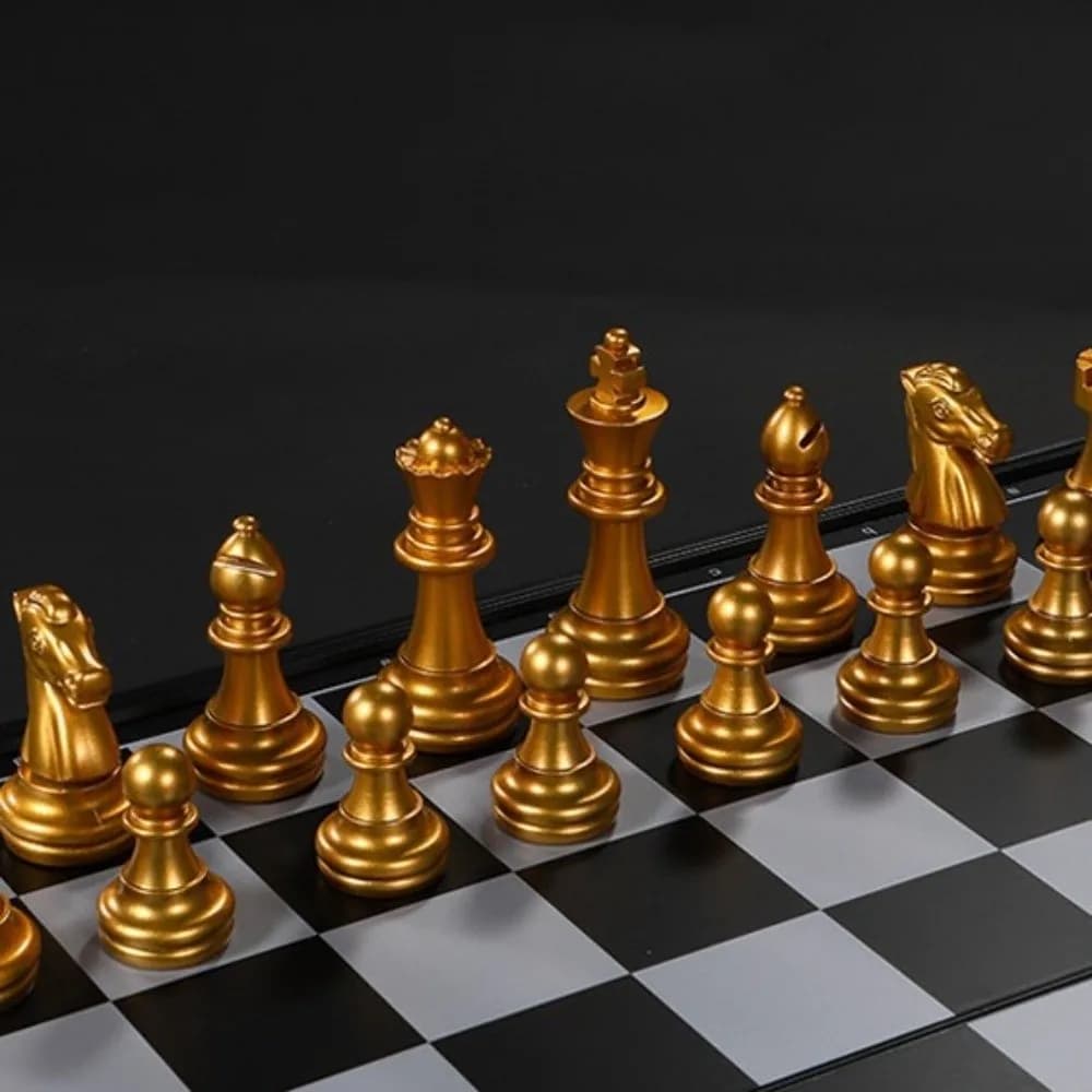 Universal 25/32cm Chessboard Magnetic Chess Set Magnet Plastic Travel Board Game Set Portable Folding English Chess