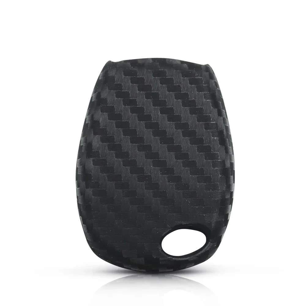 KEYYOU For Renault Kangoo DACIA Scenic Megane Sandero Captur Twingo Modus Carbon Silicone Remote Car Key Case Cover 2 Buttons