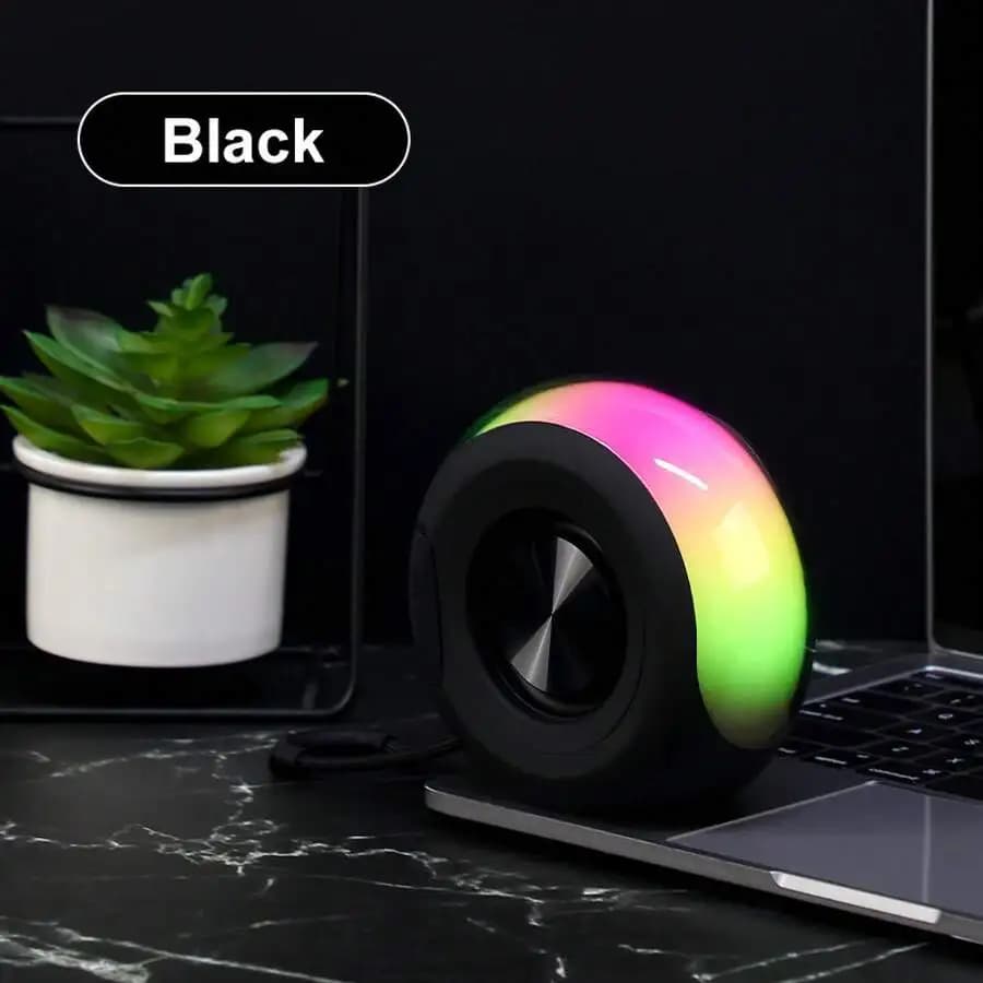 Altoparlante Bluetooth Popolare con Alto Valore Estetico, Mini Speaker con Luce Ambientale, Subwoofer, Mini Altoparlante Bluetooth per Esterni