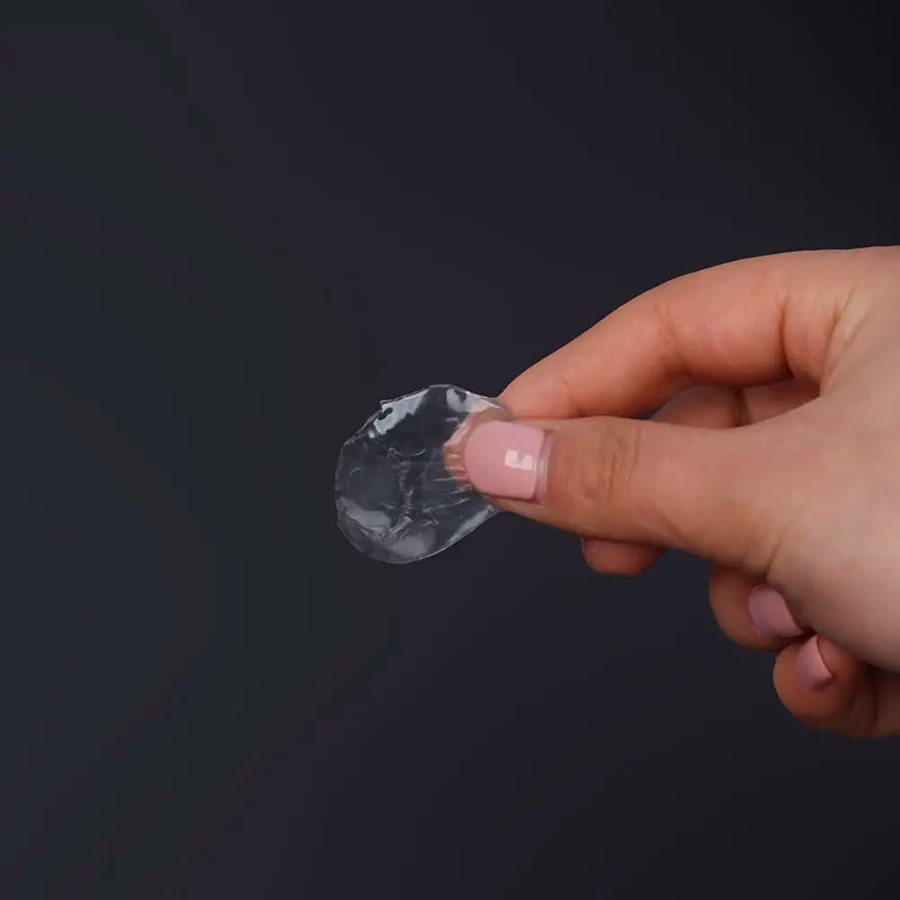 6 Pezzi Gel Fonoassorbenti in Silicone Trasparente Riutilizzabili per il Controllo del Tono del Rullante, Forma Ovale, Anti-Rumore