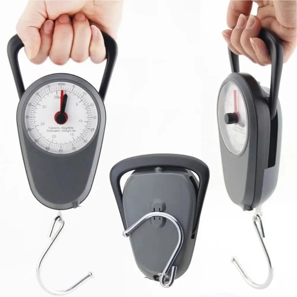 Portable Electronic Luggage Scale Compact High Precision Luggage Hanging Scale with Handle Random Color Mini Hand Scale