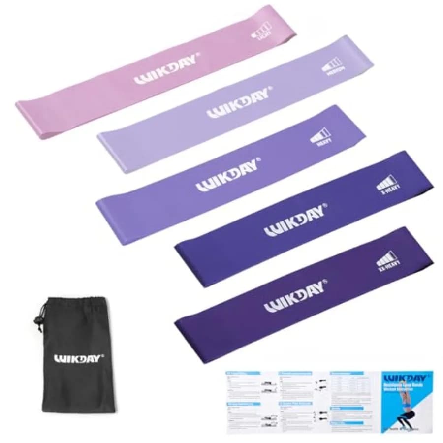 Set di Fasce Elastiche per Allenamento, Bande per Esercizi, Set di Bande per Uomo e Donna, per Stretching, Crossfit, Allenamento a Casa