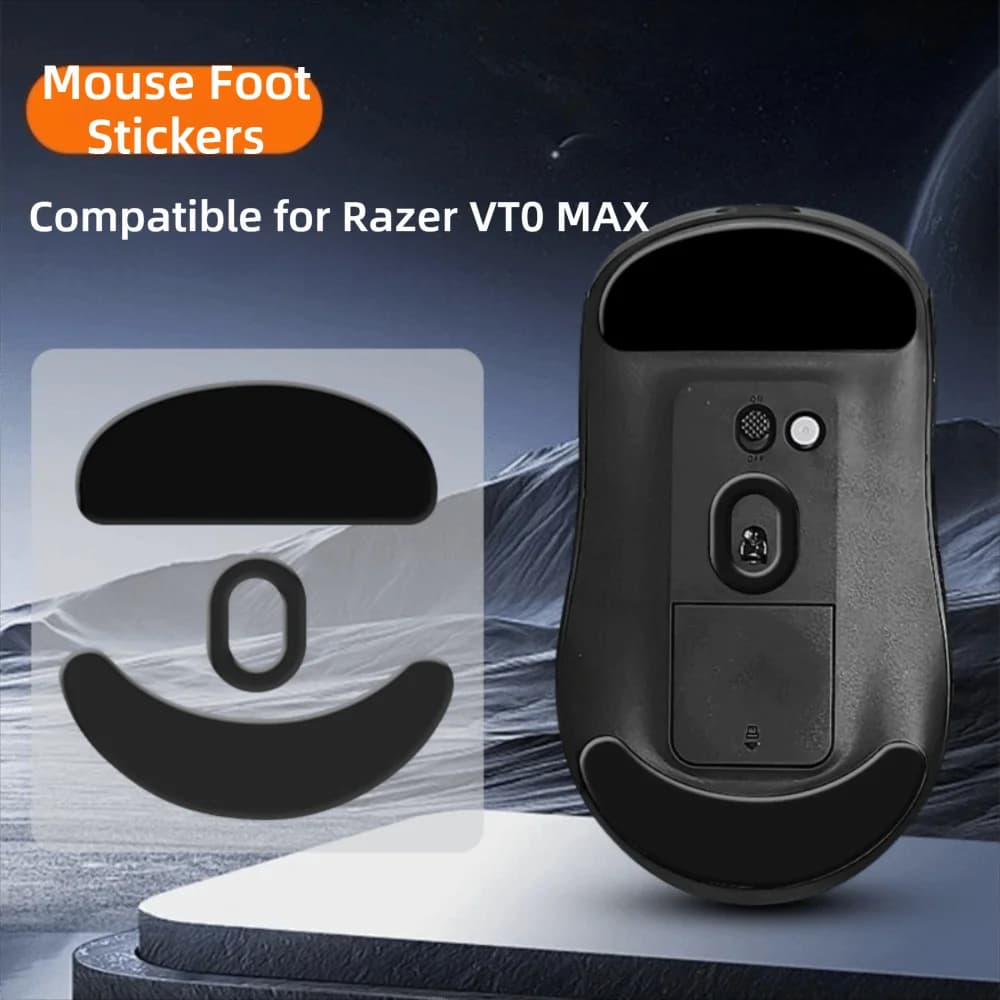 PTFE Mouse Foot Pads Ice Edition Wear-Resistant Replacement Foot Covers Smooth Mouse Skate Glides for Rapoo VT0 MAX Gaming Mice