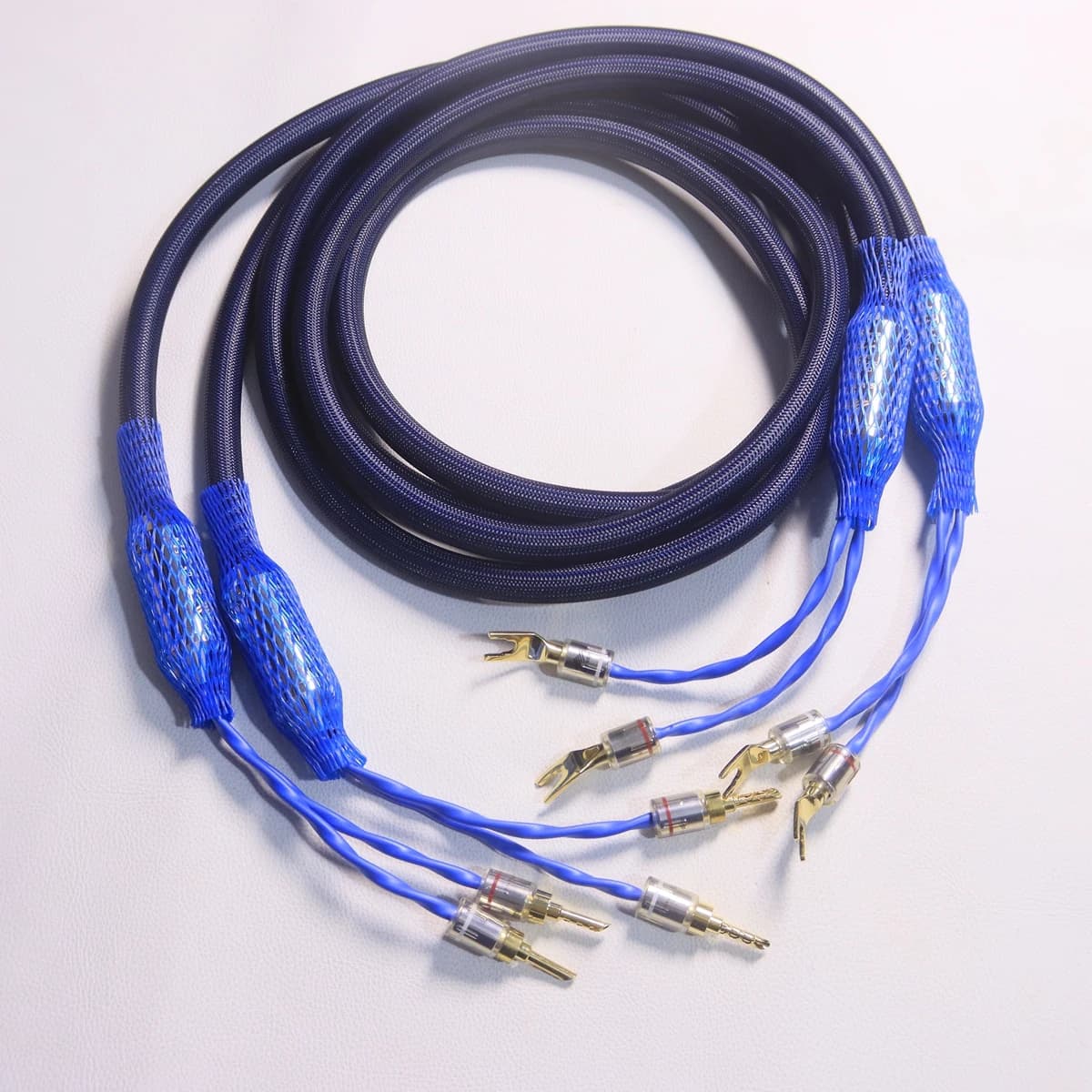 Netherlands Silver 770L Speaker Cable G7 25th Anniversary Edition Top Royal Signature amplifier wire With original banana/Y plug