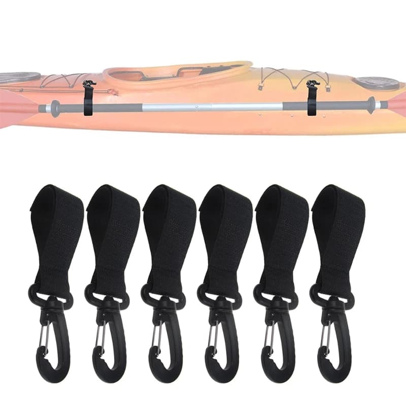 6 Pezzi Clip per Pagaia da Kayak, Supporto per Pagaia da Kayak, Clip a Scatto per Pagaia da Kayak, Accessori per Pagaie da Kayak e Canoa