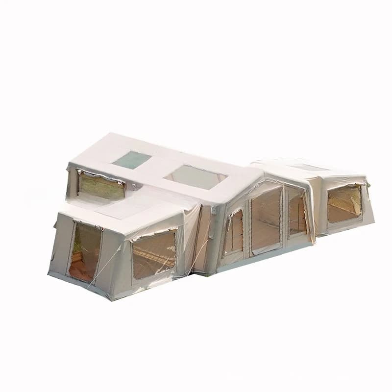Fully automatic thickened sunscreen 18.16 square meters TC cotton quick-opening inflatable tent, portable outdoor