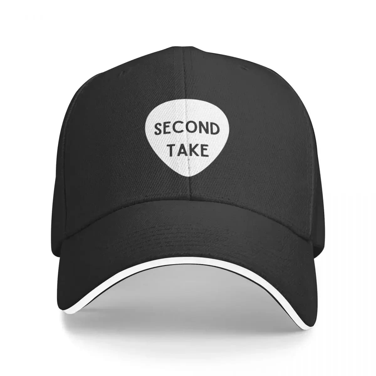 White Guitar Pick Logo Baseball Cap Designer Hat Hat Beach tea Hat Boy Women's