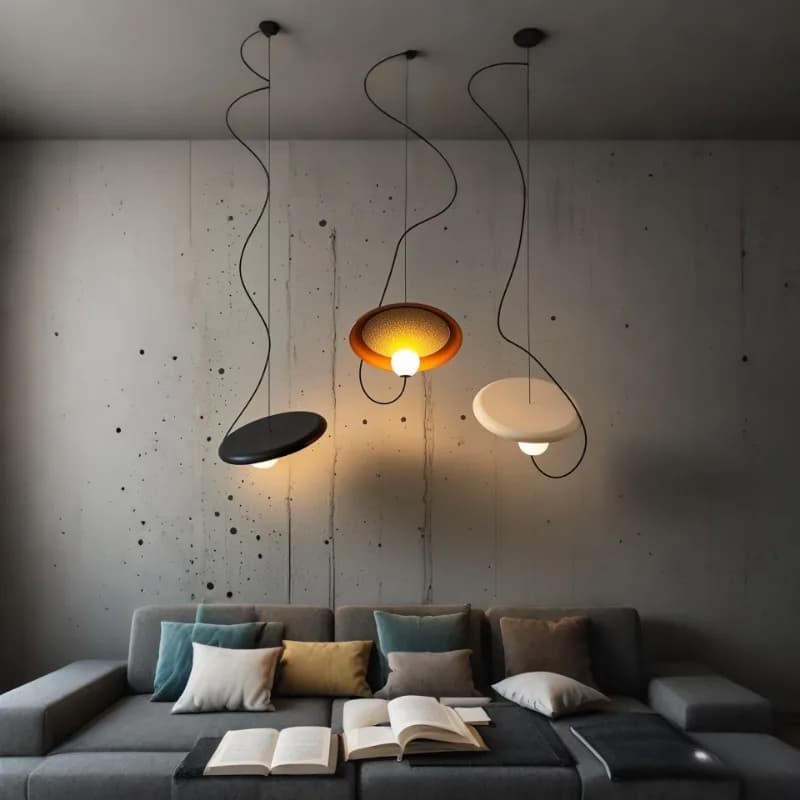 Lampade a sospensione per ristorante nordico Lampada da comodino moderna e semplice per camera da letto, bar, cucina di design, apparecchio di illuminazione a sospensione