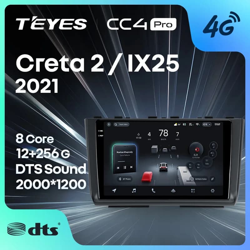 TEYES CC4 PRO Per Hyundai Creta 2 IX25 2021 CarPlay Radio Multimedia Stereo Car play Android Auto 2DIN Autoradio