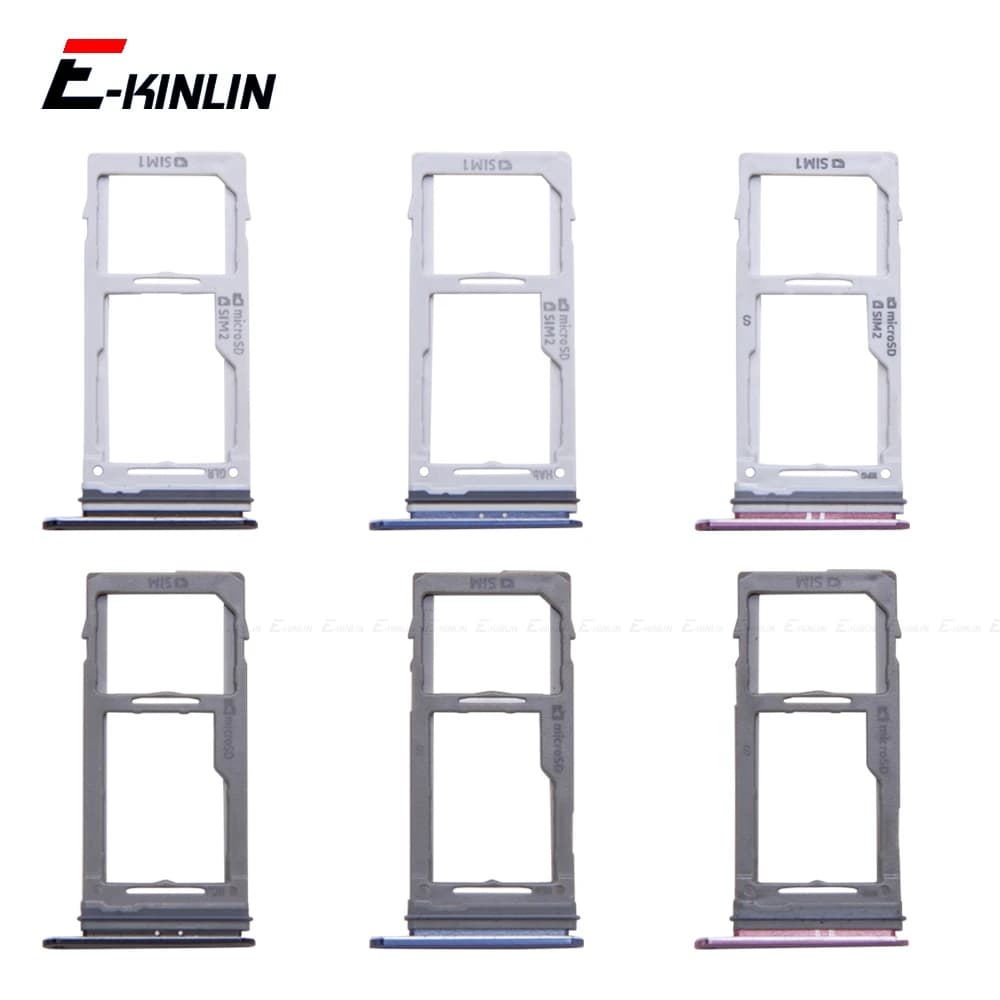 Scheda SIM/Vassoio scheda Micro SD Supporto presa Slot Contenitore Connettore Adattatore Parti del lettore per Samsung Galaxy S9 Plus G960 G965