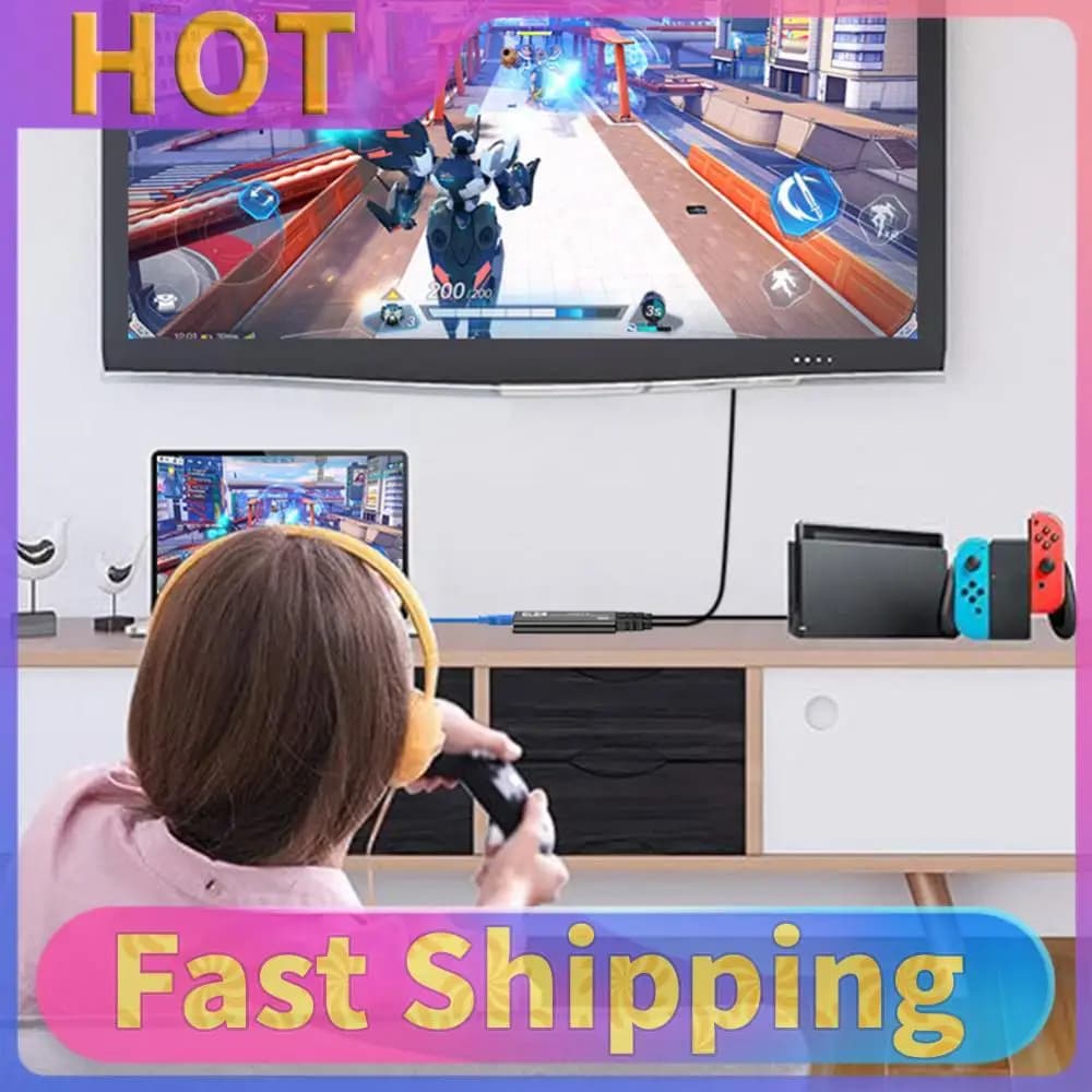 Scheda di acquisizione USB 3.0 4K compatibile con HDMI, scheda di acquisizione audio video, scheda di acquisizione di gioco per streaming, compatibile con /Camera/PC