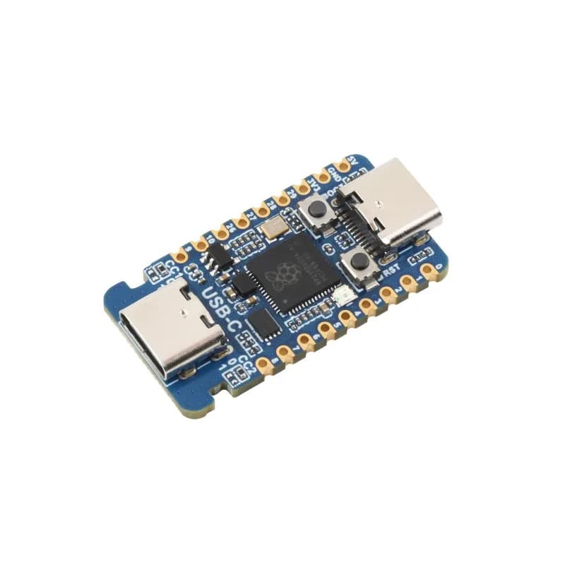 Scheda di sviluppo microcontrollore Waveshare RP2350-USB-C basata su Raspberry Pi RP2350A, dual-core e dual-architecture