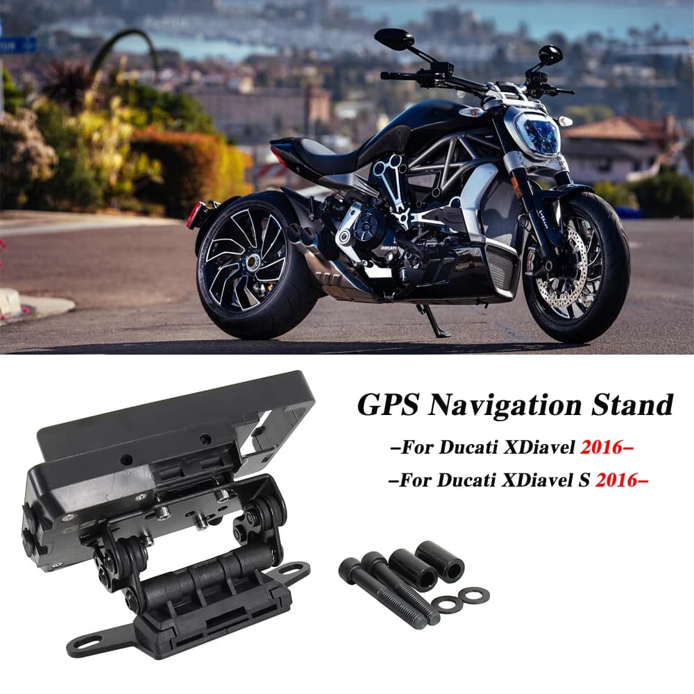 Nuovo per Ducati XDiavel X Diavel S supporto per staffa Windscren Smartphone supporto GPS supporto di navigazione per telefono 2016-2021 2020 2019