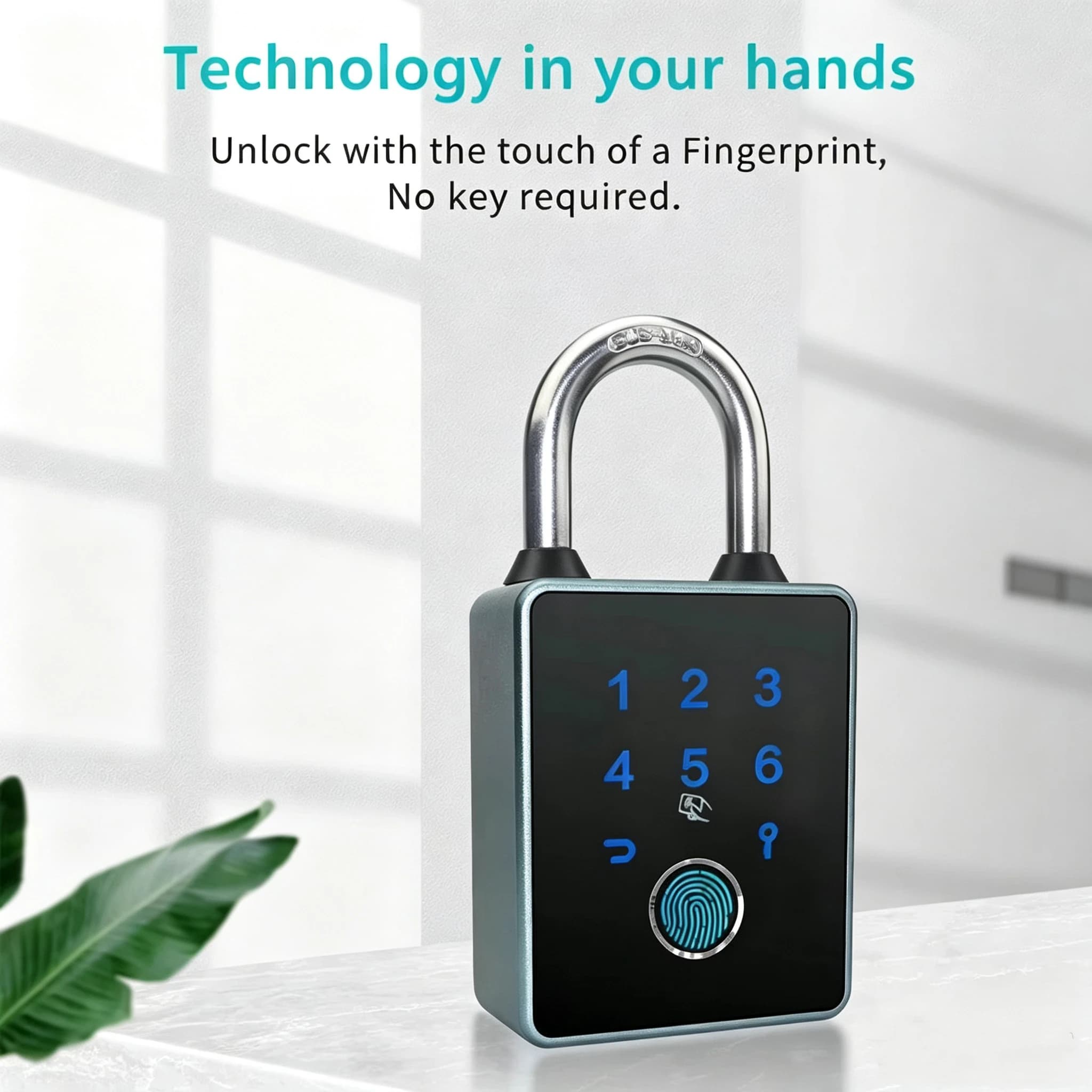Portable Door Lock Smart Padlock Bluetooth Waterproof Password Key Fingerprint 13.56khz RFID Card USB 6 Ways Unlock