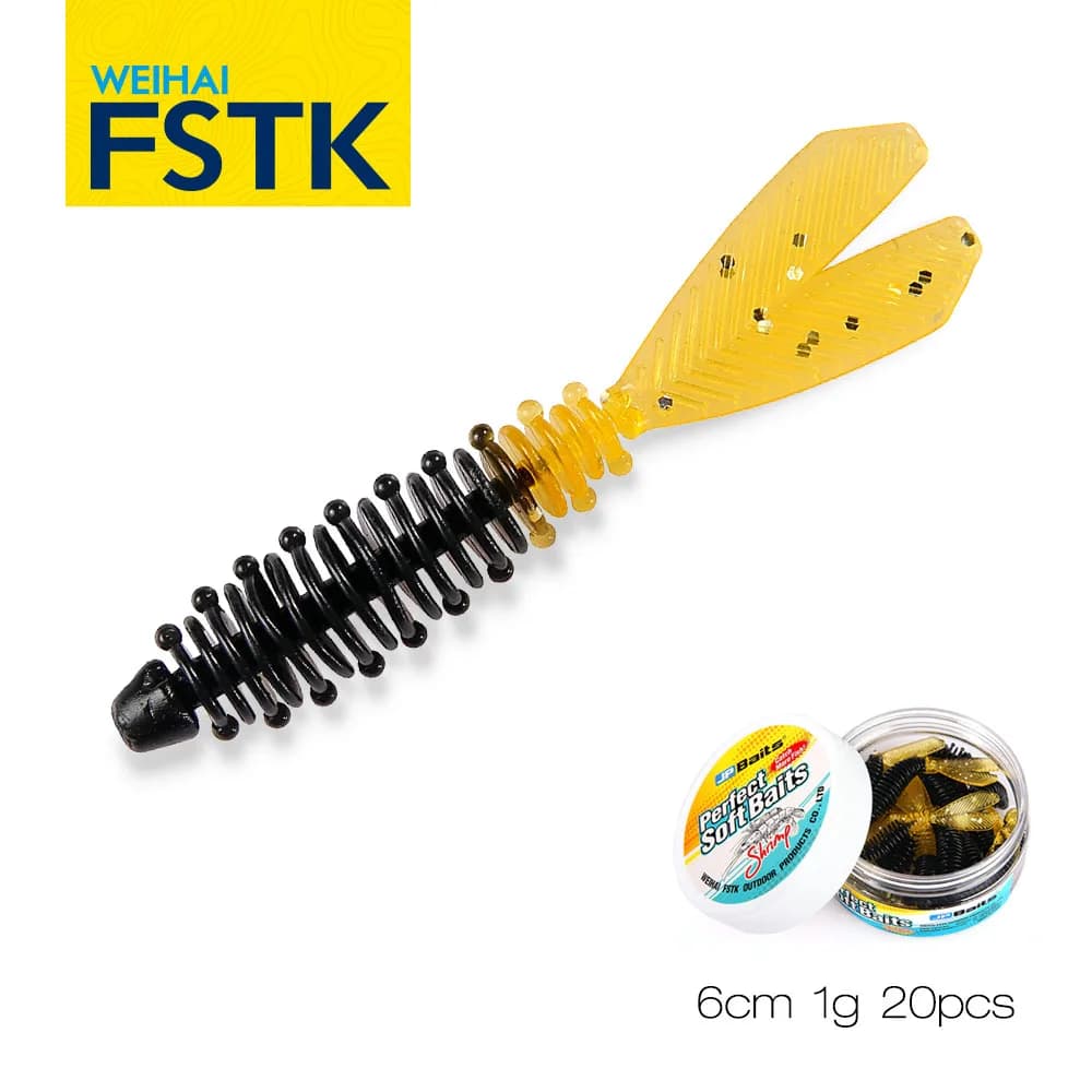 FSTK Silicone Soft worm Bait 60mm 1g gummioker Probaits Fishing Lure Pesca Isca Artificial Wobblers attraente Fish Soft Bait