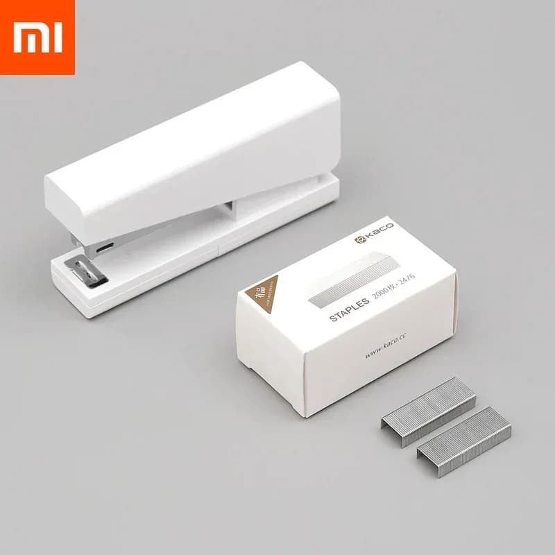 Xiaomi Kaco LEMO Stapler 24/6 26/6 con 100 graffette per carta, ufficio, scuola, per kit Xiaomi Smart Home
