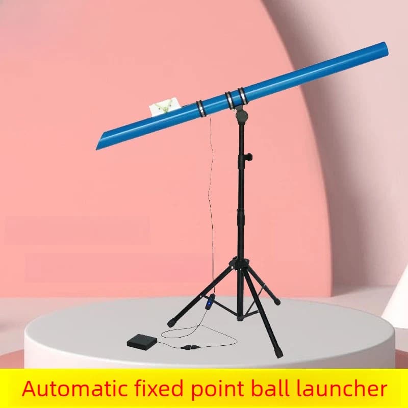 Macchina per servire ping pong regolabile Macchine automatiche per servire a punto fisso Allenatore di palline pieghevoli Attrezzatura sportiva portatile