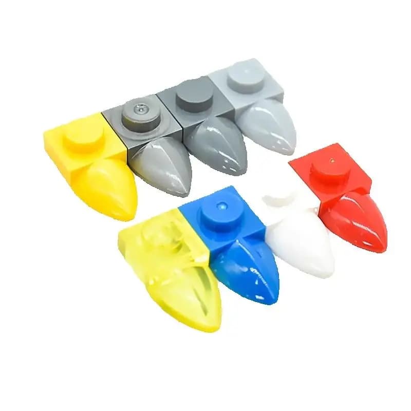 10 PZ 49668 Unilaterale Angolo Affilato Building Block Moc Colore Denti Accessori Compatibile con Il Giocattolo Dei Bambini di Mattoni