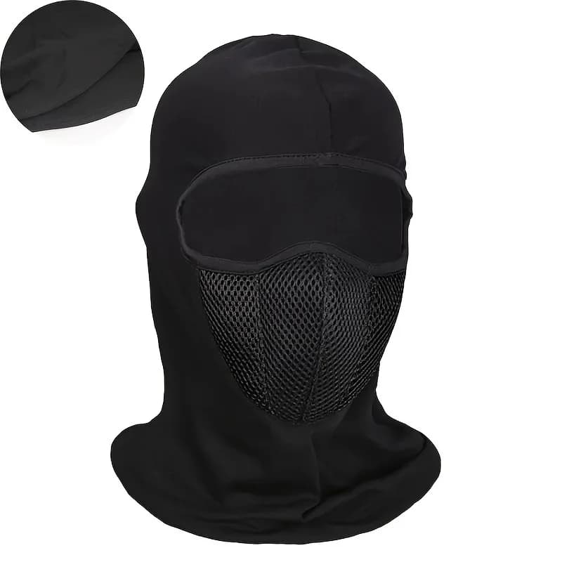 Passamontagna con protezione UV antivento in cotone per uomo e donna Maschera per copri viso e collo integrale Attrezzatura da ciclismo all'aperto