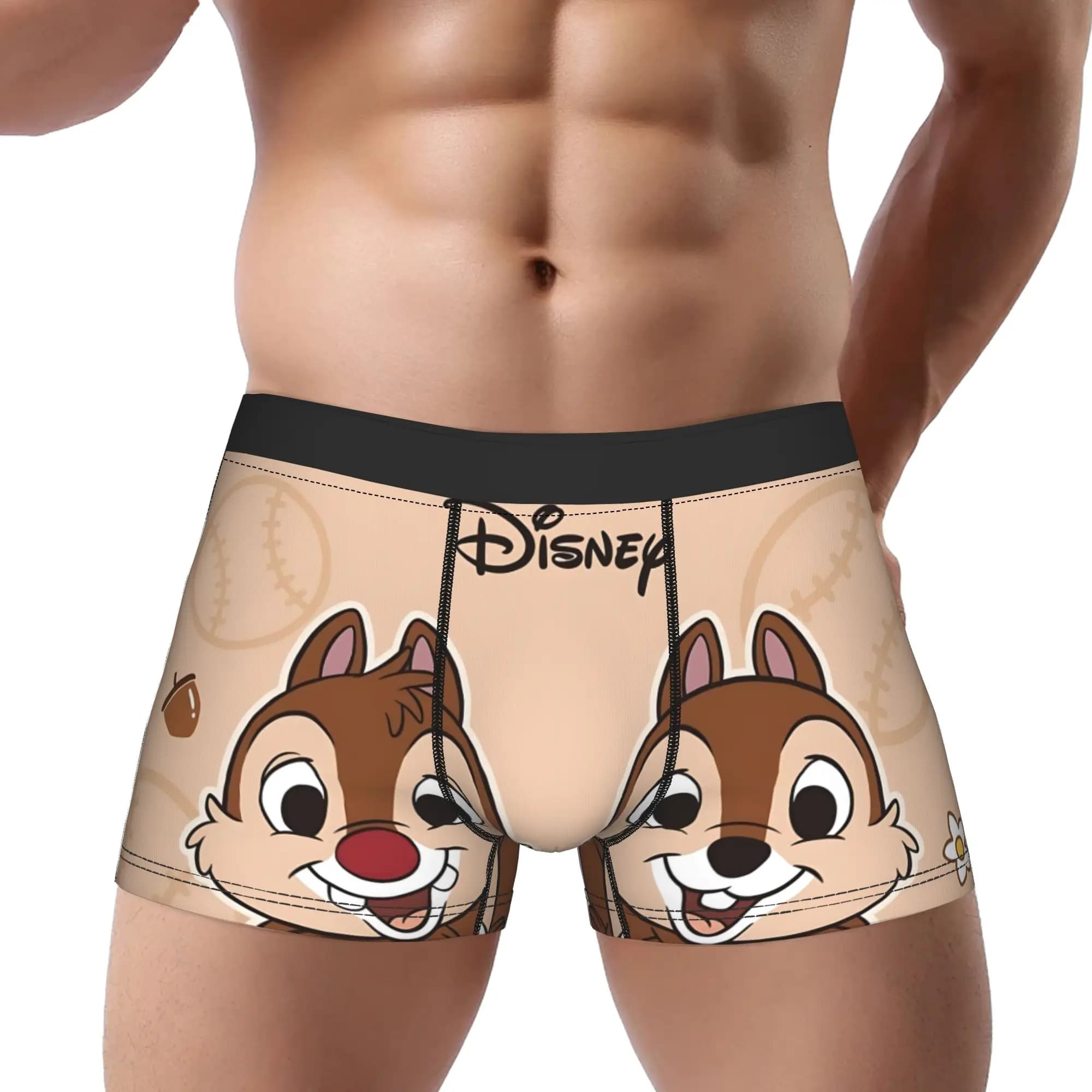 1 pezzo di mutande da uomo Chip And Dale Dale The Goofy Dreamer, mutande traspiranti, pantaloncini ventilati