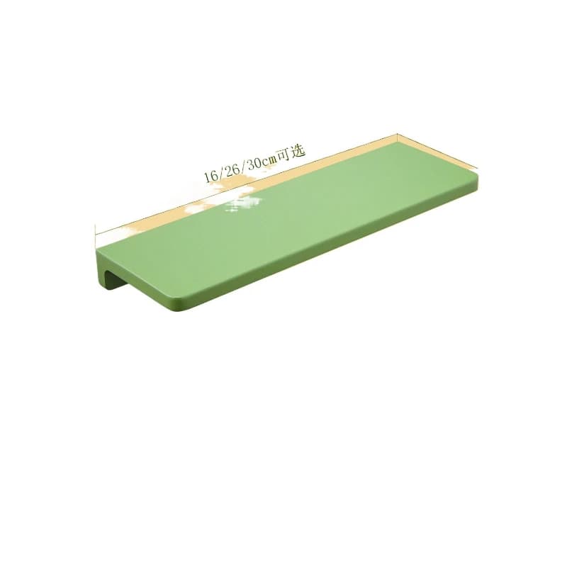 Mensola da bagno verde Matcha, specchio perforabile gratuito, toeletta frontale per WC dell'hotel, divisorio a una linea di fascia alta