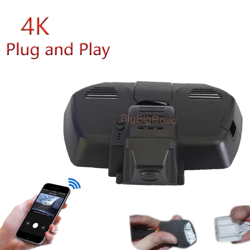 4K Plug And Play Wifi Car DVR Dash Cam Video Camera Guide For Haval Great Wall F7 f7i 2018 2020 2021 FHD 2160P