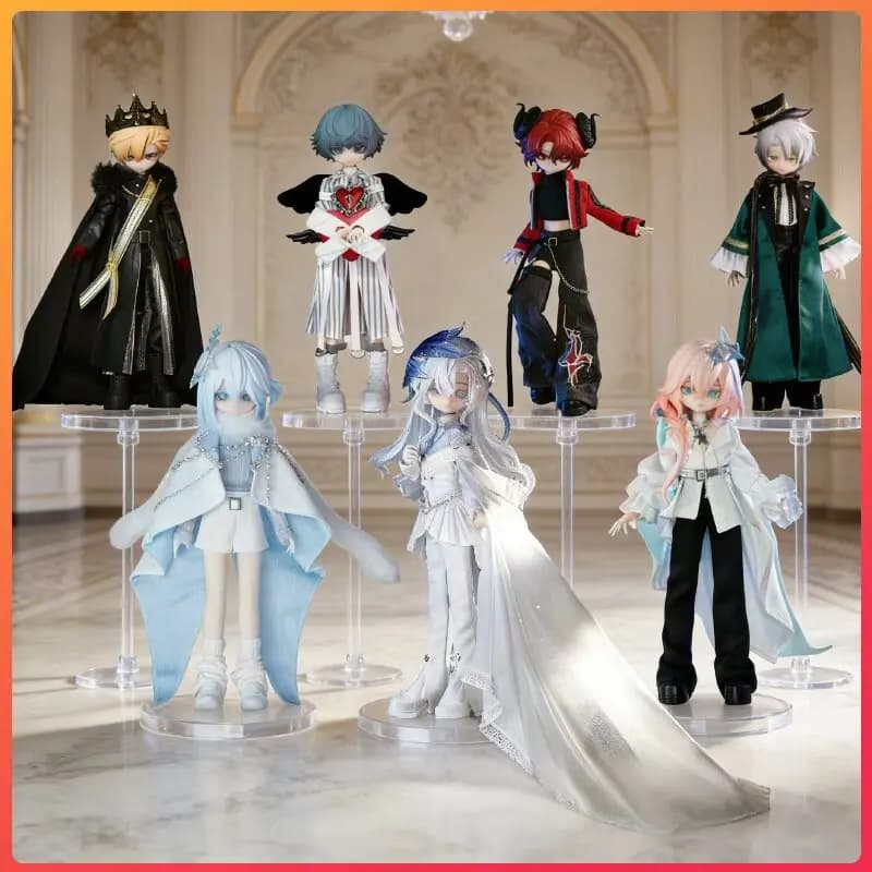 Originale Disponibile Mitao Cat Box 1/8 Bjd Blind Box 7 Personaggi Maschili Bambole Snodabili da Vestire Decorazione da Scrivania Regalo da Collezione Anime