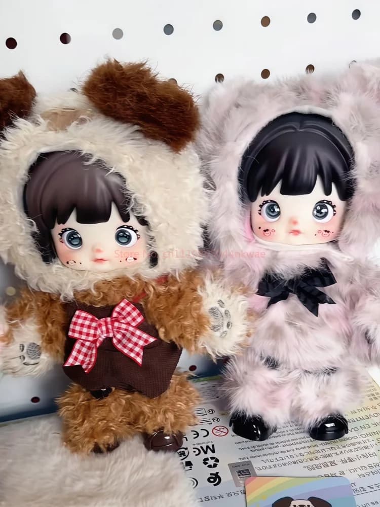 Nommi Forest Kingdom Series Blind Box Peluche in Vinile con Cinque Articolazioni Mobili, Bambole Carine e Trendy, Decorazione da Scrivania, Collezione, Regalo per Ragazze