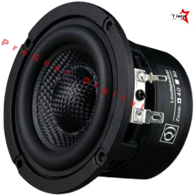 Premium 3 Inch Mid-bass Loudspeaker Fiberglass Membrane Deep Bass Hi-Fi Studio Monitor Audio Driver