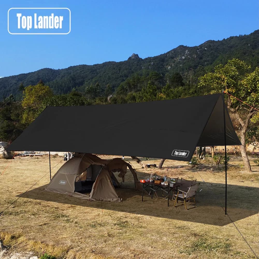 Oxford grande telo impermeabile 4x6m riparo dal sole tenda da campeggio esterna tenda grande telo parasole baldacchino per escursioni in spiaggia in famiglia