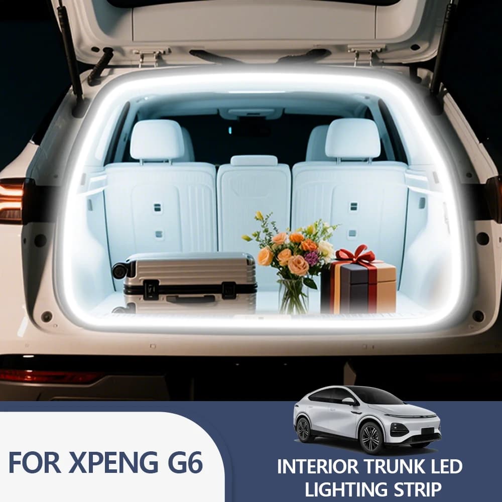Barra Luminosa LED per Bagagliaio Posteriore XPENG G6, Striscia Decorativa Interna per Bagagliaio, Luce Atmosfera per Vano Portaoggetti