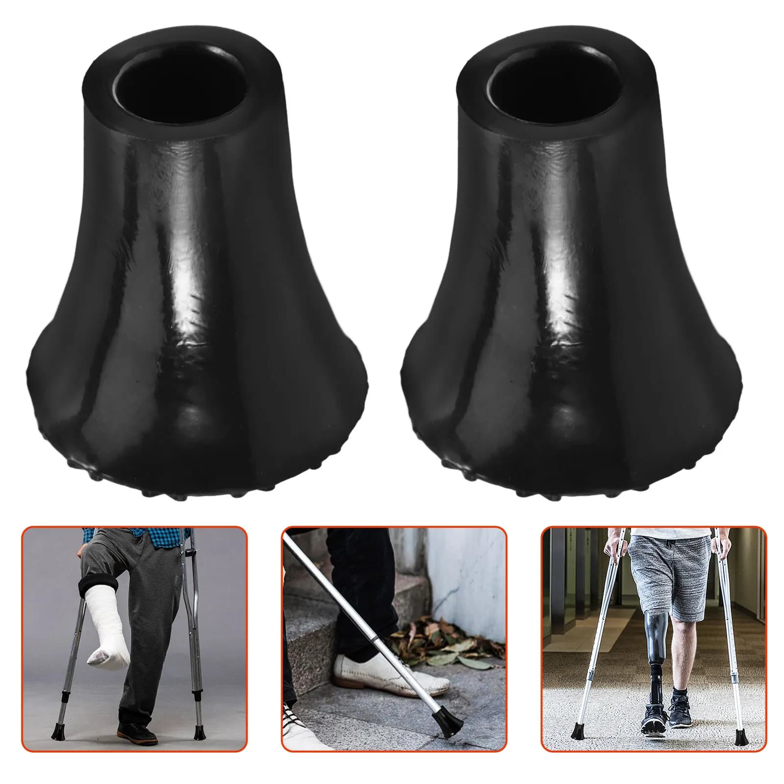 4 Pieces of Anti-slip Spare Parts for Stroller Sticks, Stamps, Trekking Sticks, Hiking and Mountaineering, Anti- impact