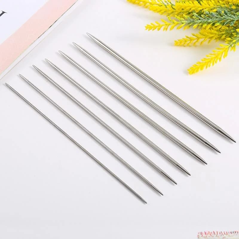 Knitting Resistant Gloves, for Steel Needles, Knitting Needles, Manual Weaving Needles, Needles for Scarves, 5 cm Bar Needles, Wool...