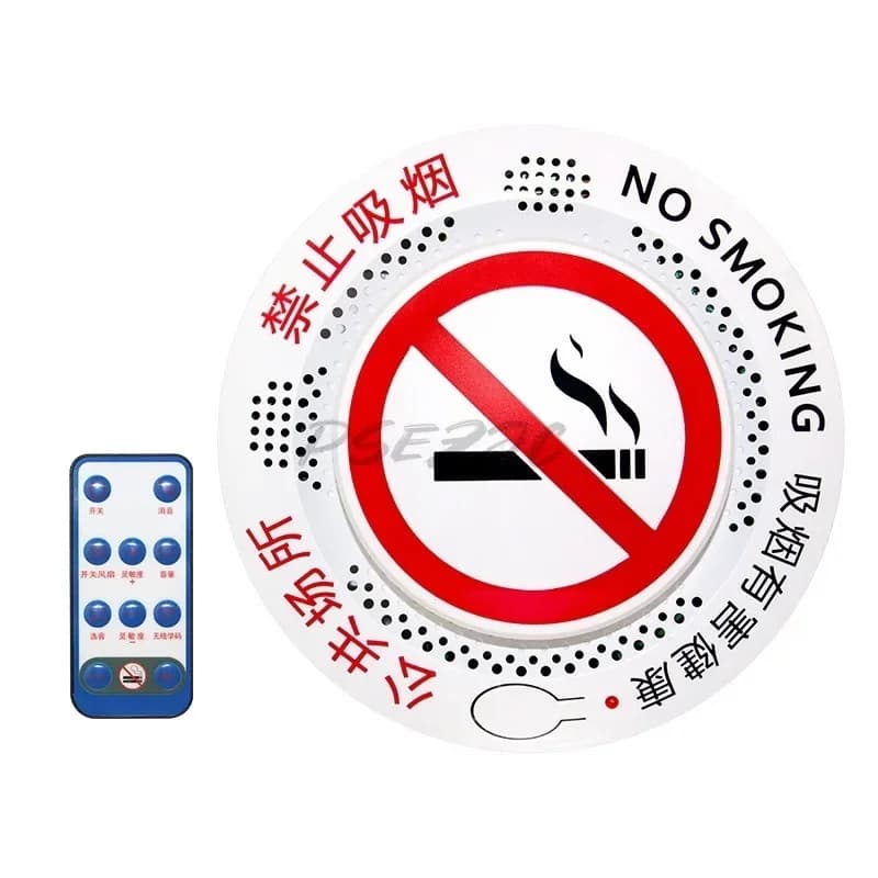 Rilevatore di fumo intelligente ad alta sensibilità: rilevatore senza fumo per bagno e monitoraggio antiappannamento (tipo a spina)