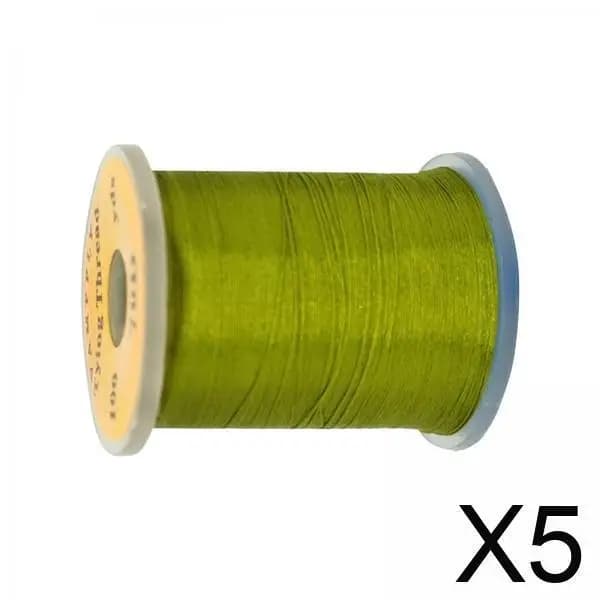 Filo per Costruzione Mosche, Filato Setoso, Bobina Standard, Materiale Intrecciato per Mosche da Pesca, Accessorio per Costruzione Streamer