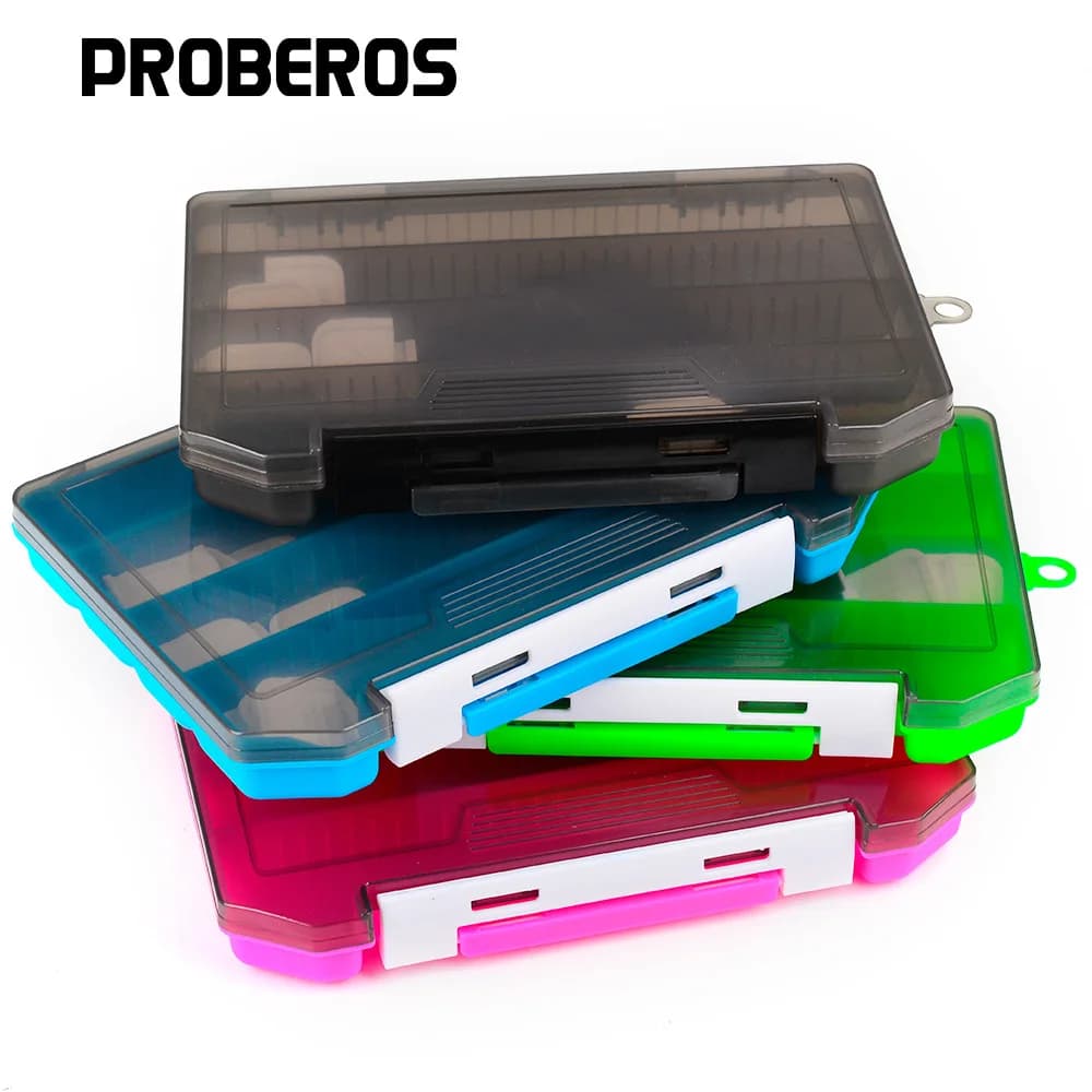 PRO BEROS Big Size DIY Single Side Lure Box Removable Fishing Tackle Box PP Plastic Storage for Minnow Pencil Lures