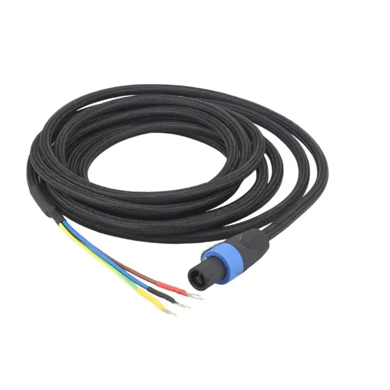 【PUBLICITY】Subwoofer Hifi 3-Wire Cable Speakon To Spade End For REL/MJ Acoustics, 0.5M Sub Speaker
