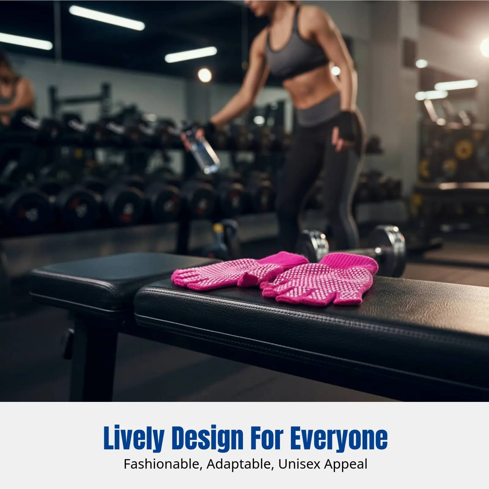 Guanti da Palestra Antiscivolo, Mezze Dita, Traspiranti, Resistenti, Unisex, per Stretching, Allenamento, Opzione Logo Personalizzato