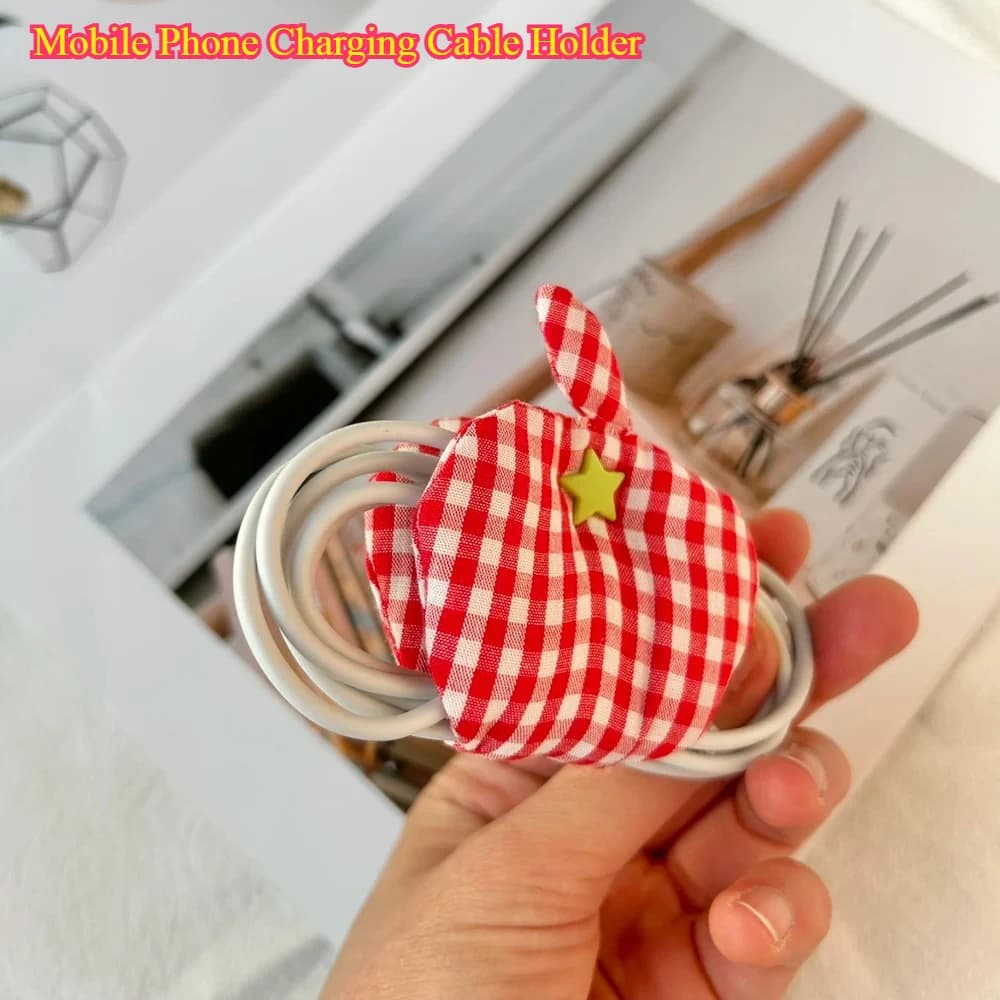 Supporto per cavo di ricarica per telefono cellulare - Organizer per cavo dati Apple Cable Manager in tessuto