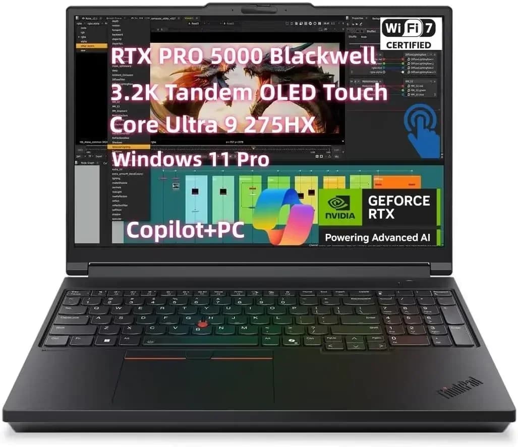 Newlenovo ThinkPad P16 Gen 3 Mobile Workstation Laptop (16 3.2K+ Tandem Oled Touch, Core Ultra 9 275Hx, 128Gb Ram 4Tb Ssd Gen5