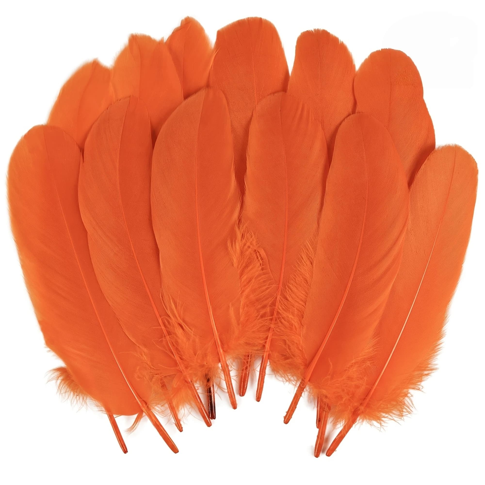 Orange Goose Feathers Plumes Diy Dream Catcher Wedding Jewelry Making Decoration Needlework Accessories for Plumas Crafts