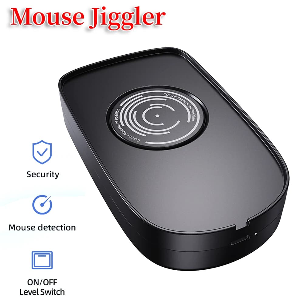 Undetectable Mouse Jiggler 5V 1A simulates Mouse Mover Mouse Wireless Wired Compatible for Computer Awakening to Keep PC Active