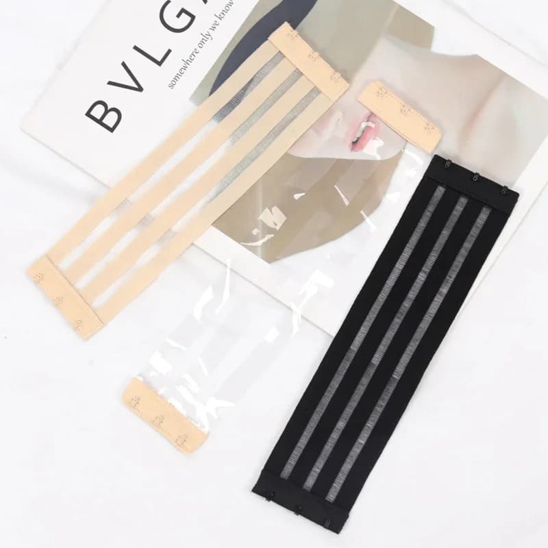 Estensione del reggiseno Cinghia di estensione Ganci con fibbia antiscivolo Lingerie Invisibile Trasparente Donna Intimo confortevole Accessori per reggiseno