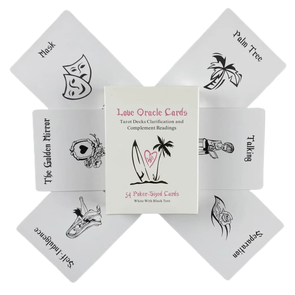 Carte oracolo dell'amore bianco dell'Isola
