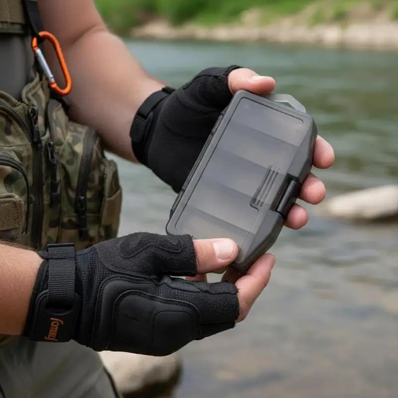 Scatola porta attrezzi da pesca portatile multi-scomparto per accessori, ami, pesi, esche per la pesca in fiume, lago e mare