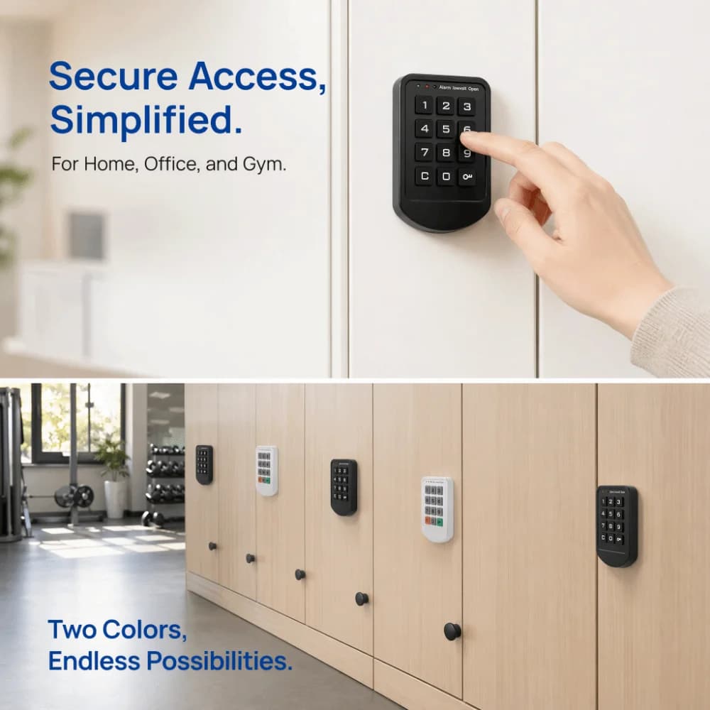 Smart Keyless Digital Button Lock Low Power Touch Keypad Electric Lock Multi-function Battery Operated Drawer Lock Home Security